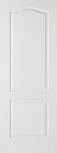 White Primed Classical 2 Panel Woodgrain Hollowcore - LPD